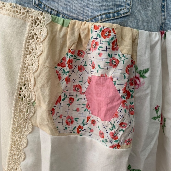 Patchwork and denim skirt - Picture 3 of 6